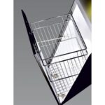 Kapağa Monte. Askılı Tel-Metal Çamaşır Sepeti-Wire Laundry Basket 28 cm