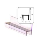 5 Adet Şeffaf Plastik Cam Kapı Fitili-Contası 250 Cm (190+60) Ck-10